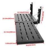 DURAFORCE For Jeep Wrangler JK 2007-2018 Widened Steel Tailgate Table Foldable Cargo Shelf