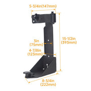 DURAFORCE Rear Door High Hi-Lift Jack Mount Bracket Carrier For 2007-2018 Jeep Wrangler JK