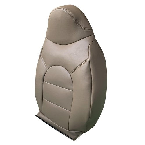 Driver Side Lean Back Leather Cover Tan Front 1999 2000 for Ford F350 Lariat