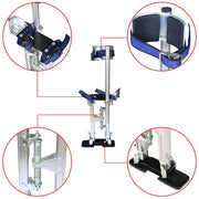 DURAFORCE Aluminum Stilt Silver Drywall Painting Stilts For Painter Taping Tool 15" - 23"