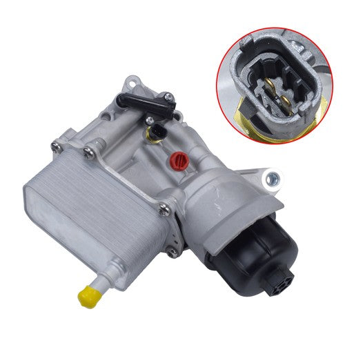 DURAFORCE New Engine Oil Cooler Filter Housing 68624177AA For 14-19 Ram 1500 3.0 V6 DIESEL