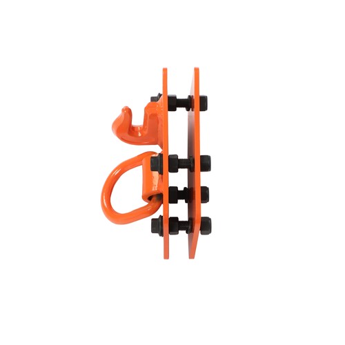 DURAFORCE 3/8" Tractor Bucket Hooks with Tie Down Ring, Grade 70 Forged Steel 2 Pack Bolt