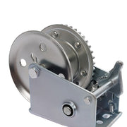 DURAFORCE 1400LB Steel Horizontal Pulling Hand Winch w/Ratchet Galvanized For Boat Trailer