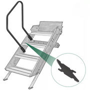 DURAFORCE Step Entry Assist Handrail For 5th Wheel RV Camper Solid Generation 3 Solid Step