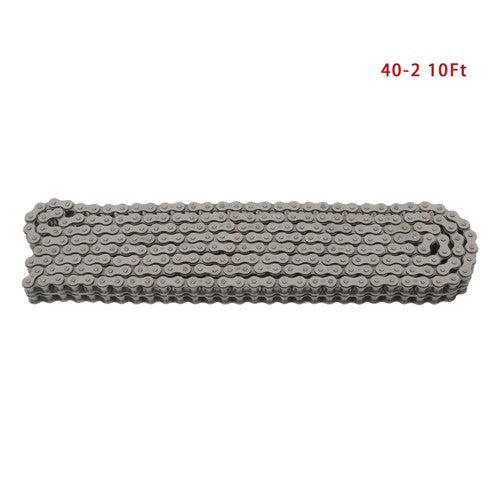 DURAFORCE #40 Roller Chain 10 Feet With 2 Connecting Links Carbon Steel