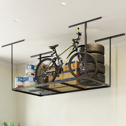 DURAFORCE New 3x6 Adjustable Ceiling Overhead Garage Storage Rack Safe Stable Shelf