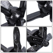 DURAFORCE 2-Pack Folding Anchor Set 0.7kg Black For Grapnel Boat Marine Kayak