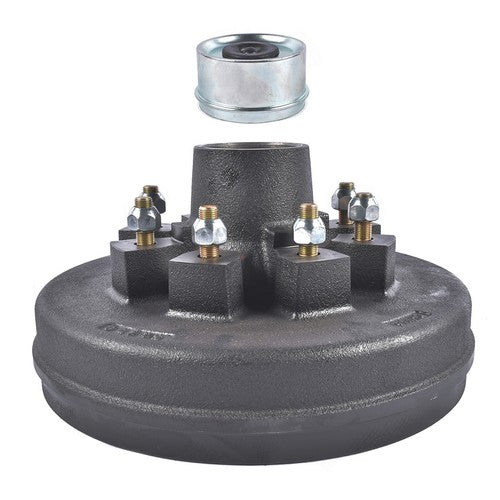 DURAFORCE 12" x 2" Trailer Brake Hub Drum Kit 8 on 6.5" BC for 7000 lbs Axle 008-219-04