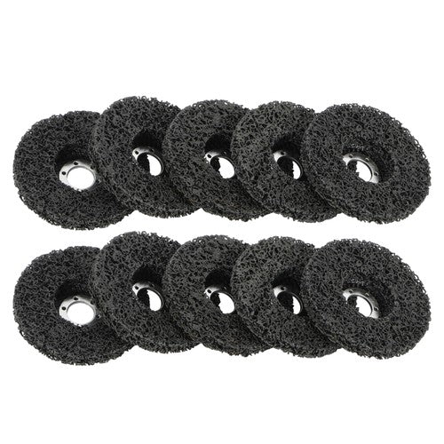 DURAFORCE 10 PCS 4-1/2" x 7/8" Black Diamond Grinding Discs Strip Discs for Angle Grinder