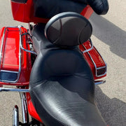 DURAFORCE Plug-in Driver Rider Backrest Pad For Harley CVO Touring Road King Glide 97-24
