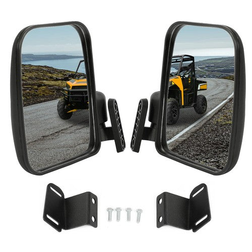 DURAFORCE Pair Side Rear View Mirror Set for Polaris Ranger XP 900 2013-2019 LH RH