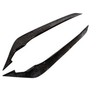 DURAFORCE 4PCS Carbon Fiber Front Bumper Side Blade Canard Fin for Subaru WRX VB S4