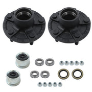 DURAFORCE Black 2 Trailer Idler Hub Kits 5 on 4.5" For 2000 lbs Axle 1-1/16" bearings