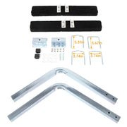 DURAFORCE Boat Trailer 2' Side Guide On Bunk Board Carpeted Kit w/ Hardware 75 degree