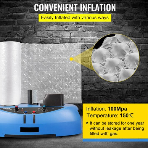 DURAFORCE Air Cushion Machine Film 984ft x 16in Bubble Pillow Packaging Padding 4 Rolls