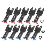 DURAFORCE 10-piece Extra Long Japanese Tooth Oscillating Saw Blades for Wood Plastic