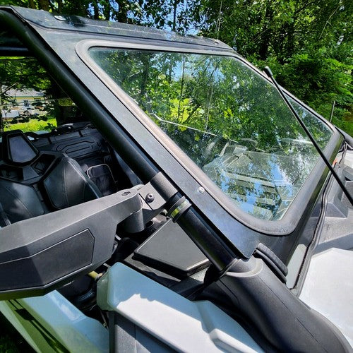DURAFORCE Full Glass Windshield Aluminum Frame For 20-24 Polaris RZR Pro XP 2 and 4 seat