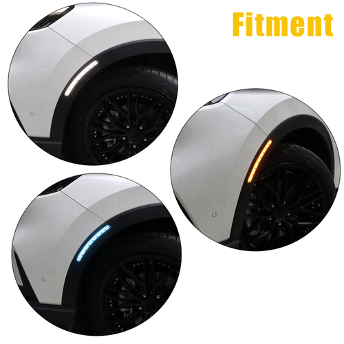 DURAFORCE For 2023 2024 Honda CRV LED Side Marker Light + Reflector Tail Lamp Smoked Lens