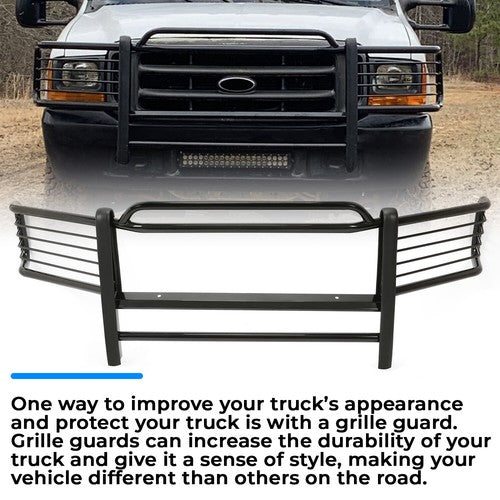 Steel Grille Grill Brush Headlight Guard for 99-07 Ford F250-F550 Super Duty