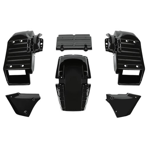 DURAFORCE Black Complete Plastic Fender Kit For Honda Big Red ATC250ES ATC 250ES 1985-1987