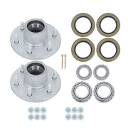 DURAFORCE 6 on 5.5" Galvanized Trailer Hub Fit For 5200-6000lbs Spindle Trailer Bearing