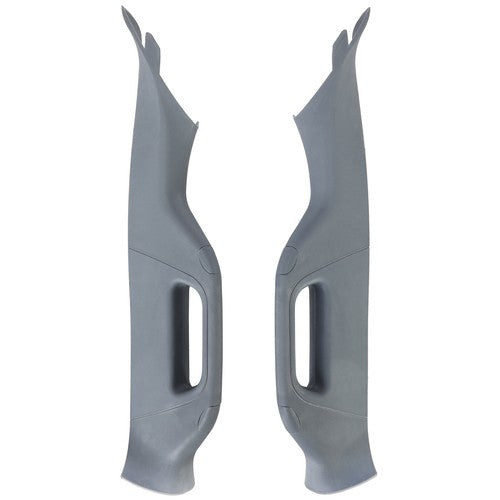 Left and Right A Pillar Handle Trim Gray for 2011 to 2016 Ford F250 F350 F550