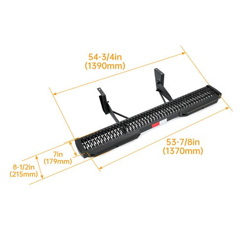 DURAFORCE For Ford Transit 150/250/350 15-23 Rear Side Step Running Board W/ Dock Bumpers