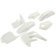 DURAFORCE White Restyled Plastic Kit Shrouds Fenders Fairing For Honda CR85R CR85RB 03-07