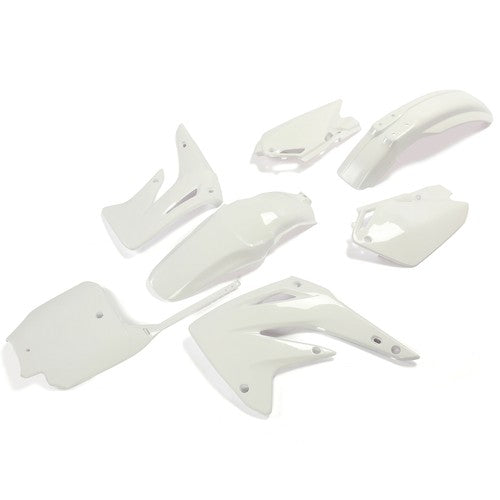 DURAFORCE White Restyled Plastic Kit Shrouds Fenders Fairing For Honda CR85R CR85RB 03-07