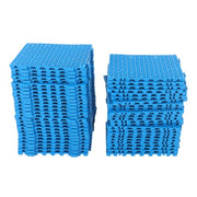 DURAFORCE 50PCS 12 x 12in Interlocking Drainage Floor Tiles Modular Interlocking Tile Blue