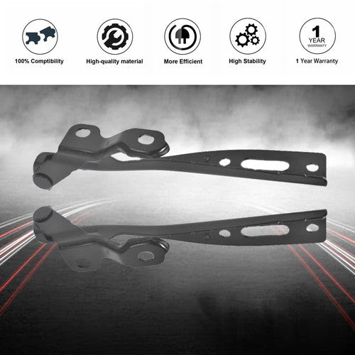 DURAFORCE 1Pair Right&Left Hood Hinge Steel Fit For Honda Accord 2013-2016 2017 HO1236133