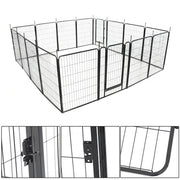 DURAFORCE 16 Panels 40 x 27 inch Dog Playpen Crate Fence Pet PlayPen Exercise Cage