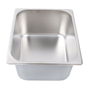 DURAFORCE Restaurant Steam Table Pans 4 Pack 1/2 Size 6 Inch Deep Thickened with Lid