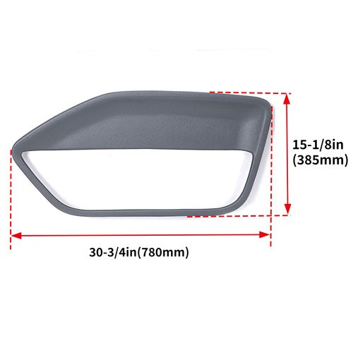 Dark Gray Pair Interior Door Panel Insert Hard Cover For Ford Mustang GT 05-09