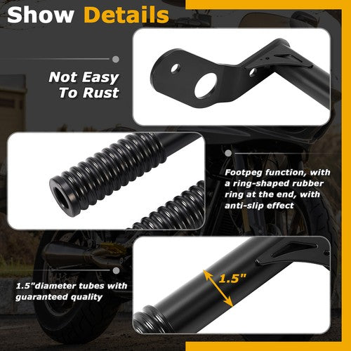 Rear Passenger Peg Crash Bar For Harley Street Bob FXBB Softail FXST 2018 2024