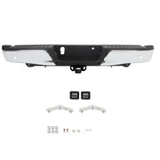 DURAFORCE For Ford F150 2015-2019 w/ Heavy Duty Tow & Sensor Hole Chrome Rear Bumper