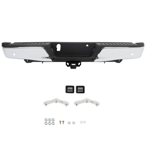 DURAFORCE For Ford F150 2015-2019 w/ Heavy Duty Tow & Sensor Hole Chrome Rear Bumper