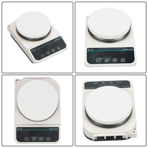DURAFORCE Magnetic Hotplate Stirrer with Temp Probe Bracket Speed 50-1500rpm Capacity 3L