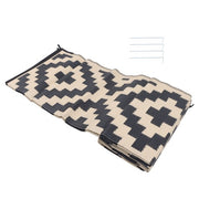 DURAFORCE 8x10 ft Waterproof Outdoor Rug Outdoor Indoor RV Mat Carpet For Patio Backyard