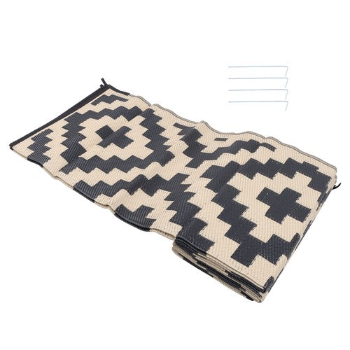 DURAFORCE 8x10 ft Waterproof Outdoor Rug Outdoor Indoor RV Mat Carpet For Patio Backyard