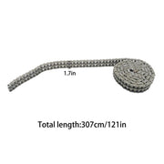 DURAFORCE #60-2 Double Strand Duplex Roller Chain 10 Ft with 2 Connect Links