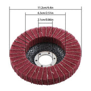 DURAFORCE 10 Pack 4-1/2 Inch Scour Flap Discs 120 and 240 Grit Grinding Sanding Discs