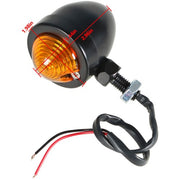 DURAFORCE Black Motorcycle Passing Driving Spot Fog Lamp w/ Turn Signal Lights For