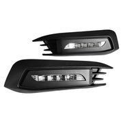 DURAFORCE Pair For 2016-2018 Honda Civic LED DRL Fog Light W/Turn Signal Lamp LH+RH