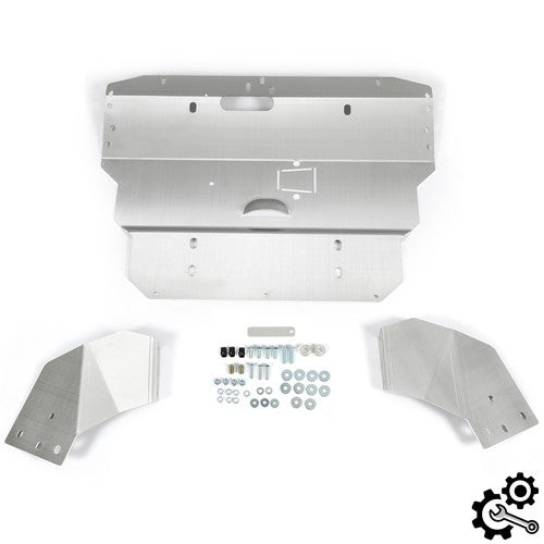 DURAFORCE Aluminum Lower Skid Plate Silver for Audi A4 S4 B5 B6 B7 96-08