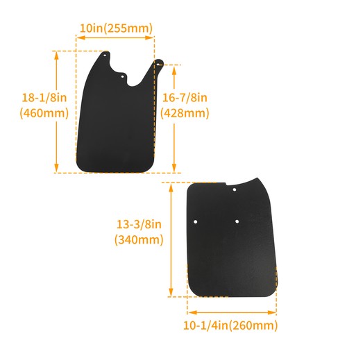 Mud Guards Flaps for Tacoma 4x4 Prerunner 1995-2004 with Flares