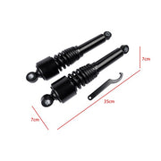 DURAFORCE Black 13in Heavy Duty Rear Shocks For Harley Road King Touring Street Tour Glide
