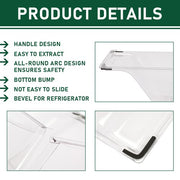 DURAFORCE Crisper Drawer Pan Compatible with Frigidaire Refrigerator 240337103 ( 2 Pack )