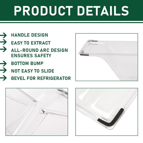 DURAFORCE Crisper Drawer Pan Compatible with Frigidaire Refrigerator 240337103 ( 2 Pack )