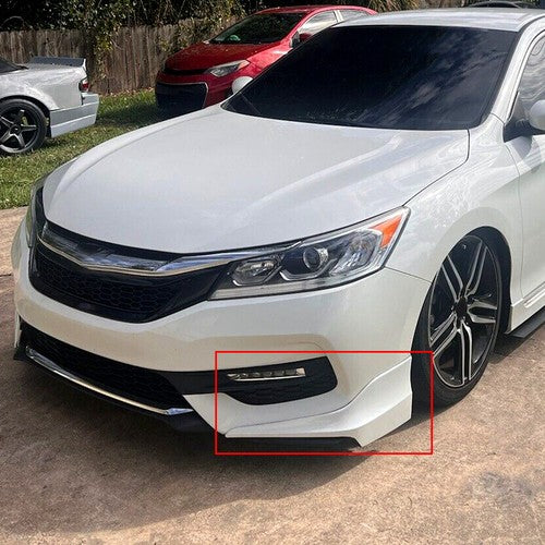 Rear Front Lip Side Apron Underbody 4PC For 16-17 Honda Accord Sedan HFP Style